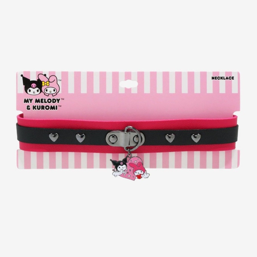 My Melody & Kuromi Heart Charm Choker Hot Topic Sanrio‎ Hello Kitty